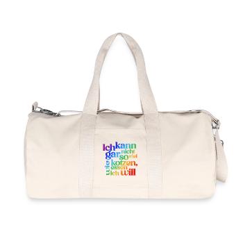 FUNNY VOMITING QUOTE REVERSED - LGBTQ - Recycled Canvas Sports Bag by Stanley/Stella - natural - Front