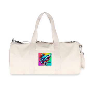 Shark - Recycled Canvas Sports Bag by Stanley/Stella - natural - Front