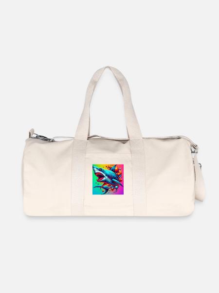 Hai - Recycelte Canvas-Sporttasche von Stanley/Stella - Naturweiß