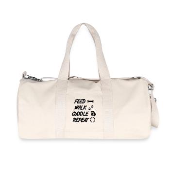 Dog Lover Saying - Recycled Canvas Sports Bag by Stanley/Stella - natural - Front