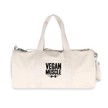Muscle végétalien - Sac de sport en toile recyclée Stanley/Stella - blanc naturel - Devant