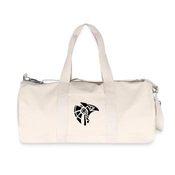 Egyptian god Horus (black) - Recycled Canvas Sports Bag by Stanley/Stella - natural - Front