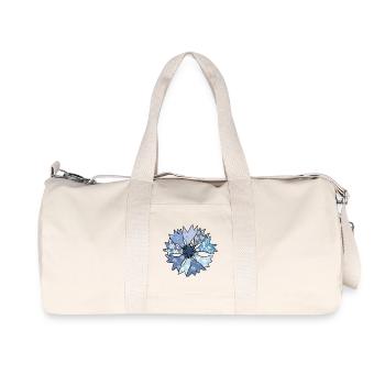 bunte_Kornblume - Recycled Canvas Sports Bag by Stanley/Stella - natural - Front