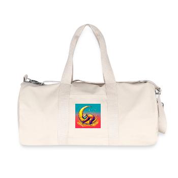 La paresse dort sur la Lune - Sac de sport en toile recyclée Stanley/Stella - blanc naturel - Devant