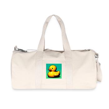 Caneton Canard Canard Canard - Sac de sport en toile recyclée Stanley/Stella - blanc naturel - Devant
