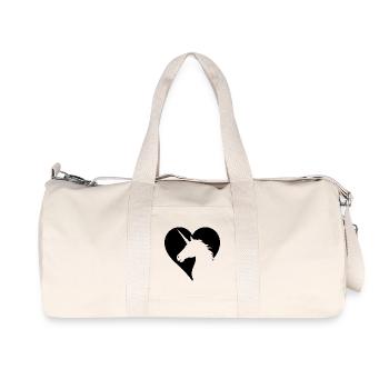 Niedliches Einhorn Magisch  - Recycelte Canvas-Sporttasche von Stanley/Stella - Naturweiß - Vorne
