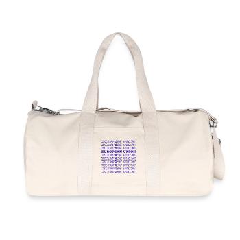 UNION EUROPÉENNE - Sac de sport en toile recyclée Stanley/Stella - blanc naturel - Devant