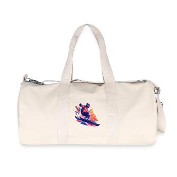 Sky Sports en hiver en tendance actuelle - Sac de sport en toile recyclée Stanley/Stella - blanc naturel - Devant