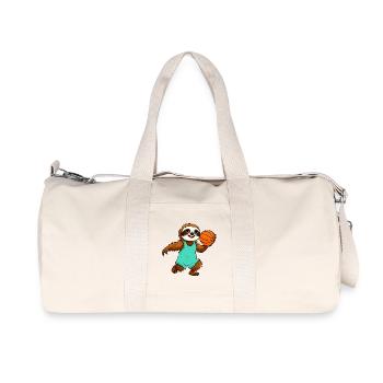 Sloths Basketball - Recycled Canvas Sports Bag by Stanley/Stella - natural - Front