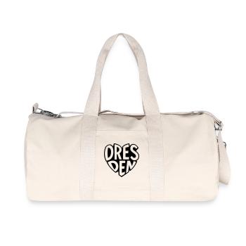 Faute de frappe élégante à Dresde - Sac de sport en toile recyclée Stanley/Stella - blanc naturel - Devant