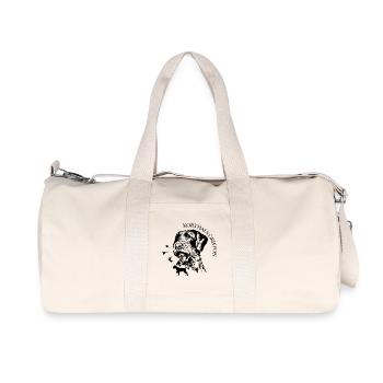 Korthals Griffon Portrait Hunde Jagdhunde Wilsigns - Recycelte Canvas-Sporttasche von Stanley/Stella - Naturweiß - Vorne