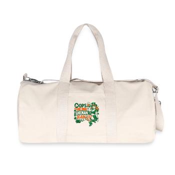 Oops I Shenanigan Leprechaun St Patrick's Girl - Recycled Canvas Sports Bag by Stanley/Stella - natural - Front