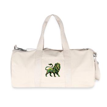 Lion Roots Reggae - Recycled Canvas Sports Bag by Stanley/Stella - natural - Front