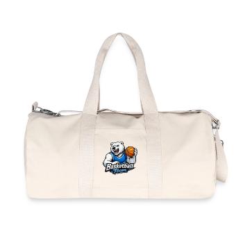 Équipe de basket-ball des Polar Bear - Sac de sport en toile recyclée Stanley/Stella - blanc naturel - Devant