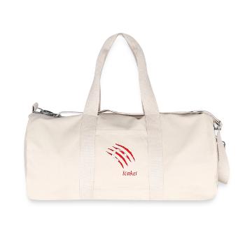 Türkei Krallenprint auf Schwarz - Recycelte Canvas-Sporttasche von Stanley/Stella - Naturweiß - Vorne