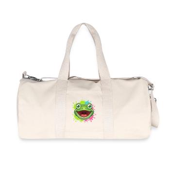 Éclaboussure joyeuse de grenouilles - Sac de sport en toile recyclée Stanley/Stella - blanc naturel - Devant