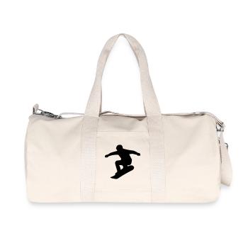 snowboarder - Recycelte Canvas-Sporttasche von Stanley/Stella - Naturweiß - Vorne