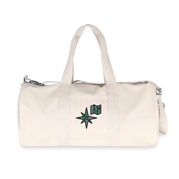 Kompass Landkarte Wandern Geocaching Survival - Recycelte Canvas-Sporttasche von Stanley/Stella - Naturweiß - Vorne