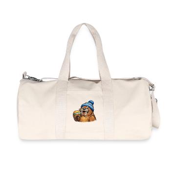 Morse avec poisson - Sac de sport en toile recyclée Stanley/Stella - blanc naturel - Devant