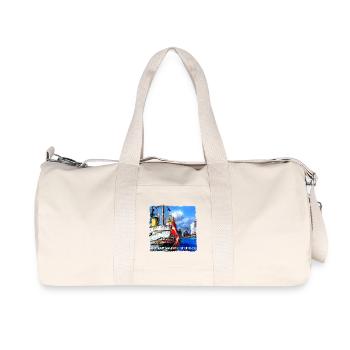 Kongeskibet_dannebro - Recycelte Canvas-Sporttasche von Stanley/Stella - Naturweiß - Vorne