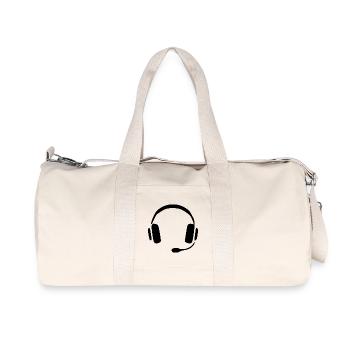Cadeau casque audio - Sac de sport en toile recyclée Stanley/Stella - blanc naturel - Devant