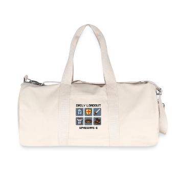 Pixel Art de l’Armure de Dieu - Éphésiens 6 - Sac de sport en toile recyclée Stanley/Stella - blanc naturel - Devant