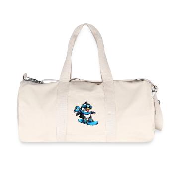 Sports d’hiver Penguin Oddy Snowboarder - Sac de sport en toile recyclée Stanley/Stella - blanc naturel - Devant