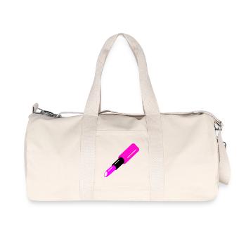 Lippenstift Design - Recycelte Canvas-Sporttasche von Stanley/Stella - Naturweiß - Vorne