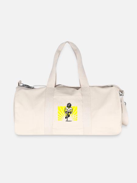 Radfahrer - Recycelte Canvas-Sporttasche von Stanley/Stella - Naturweiß