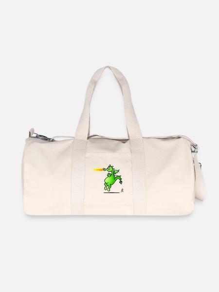 Drachen - Recycelte Canvas-Sporttasche von Stanley/Stella - Naturweiß