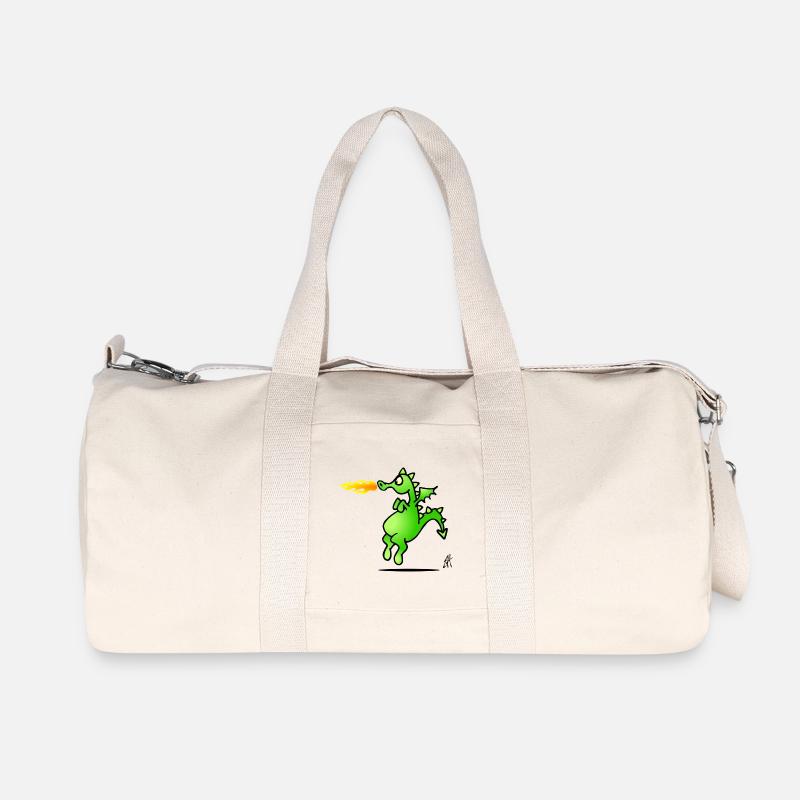 Drachen - Recycelte Canvas-Sporttasche von Stanley/Stella - Naturweiß