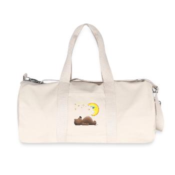 Doux ours - Sac de sport en toile recyclée Stanley/Stella - blanc naturel - Devant