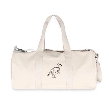 Dinosaur Parasaurolophus - Recycled Canvas Sports Bag by Stanley/Stella - natural - Front