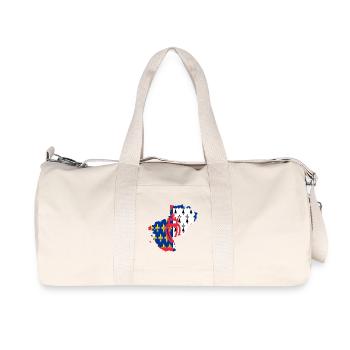 Pays de loire - Sac de sport en toile recyclée Stanley/Stella - blanc naturel - Devant