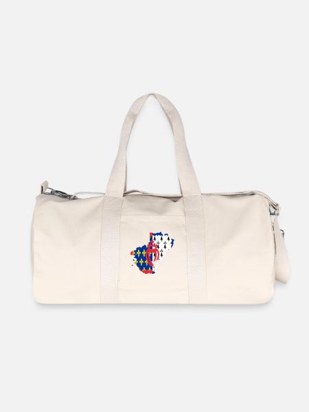 Pays de loire - Sac de sport en toile recyclée Stanley/Stella - blanc naturel