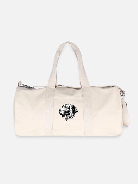Münsterländer Portrait - Sac de sport en toile recyclée Stanley/Stella - blanc naturel