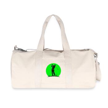 golf, golfing, vintage golf - Recycled Canvas Sports Bag by Stanley/Stella - natural - Front
