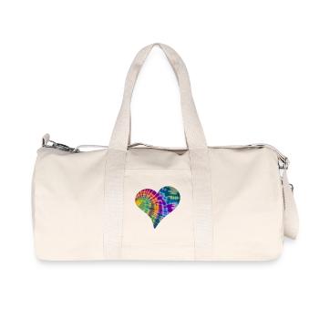 Tie Dye Heart - Sac de sport en toile recyclée Stanley/Stella - blanc naturel - Devant