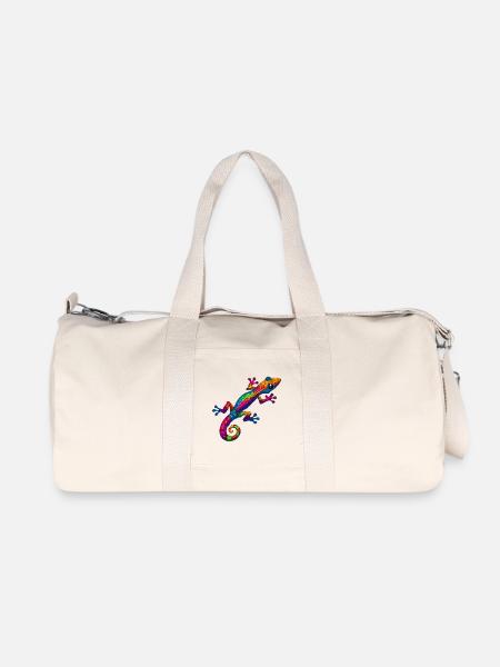 Gecko - Recycelte Canvas-Sporttasche von Stanley/Stella - Naturweiß