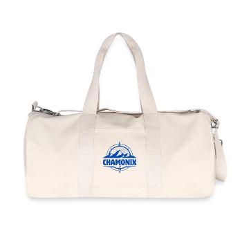 Chamonix, ski resort, ski area - Recycled Canvas Sports Bag by Stanley/Stella - natural - Front