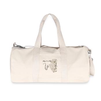Conception de saxophone musical en notes - Sac de sport en toile recyclée Stanley/Stella - blanc naturel - Devant