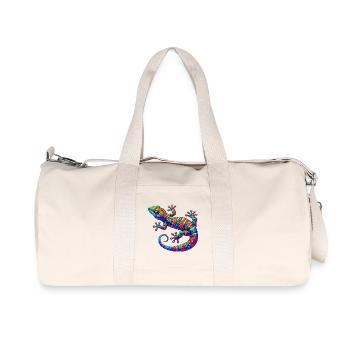 Gecko - Sac de sport en toile recyclée Stanley/Stella - blanc naturel - Devant