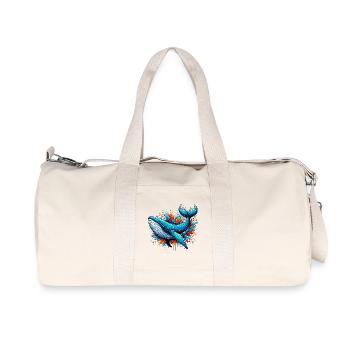 Baleine - Sac de sport en toile recyclée Stanley/Stella - blanc naturel - Devant