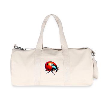 Marienkäfer - Recycelte Canvas-Sporttasche von Stanley/Stella - Naturweiß - Vorne