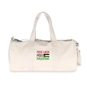 Free gaza Free palestine - Sac de sport en toile recyclée Stanley/Stella - blanc naturel - Devant