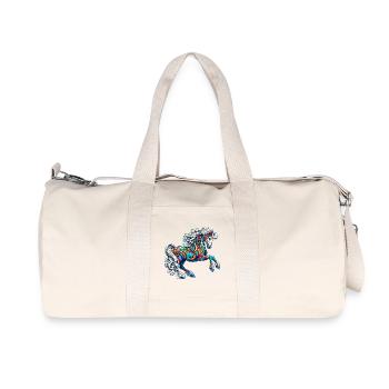Cheval - Sac de sport en toile recyclée Stanley/Stella - blanc naturel - Devant