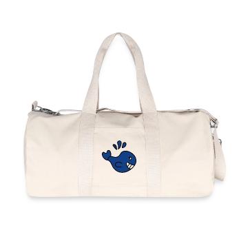 WAL. FISCH. APRILSCHERZ. FEIERTAG. SOMMER. - Recycelte Canvas-Sporttasche von Stanley/Stella - Naturweiß - Vorne