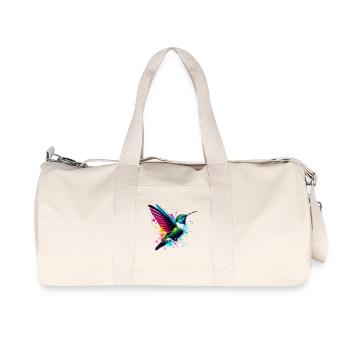 Kolibri - Recycelte Canvas-Sporttasche von Stanley/Stella - Naturweiß - Vorne