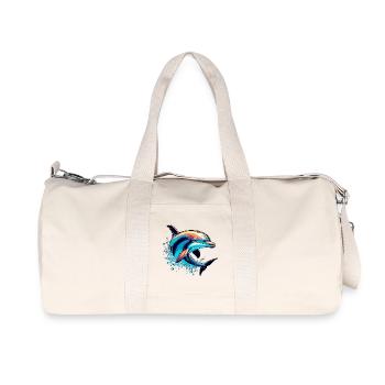 Dolphin - Recycled Canvas Sports Bag by Stanley/Stella - natural - Front