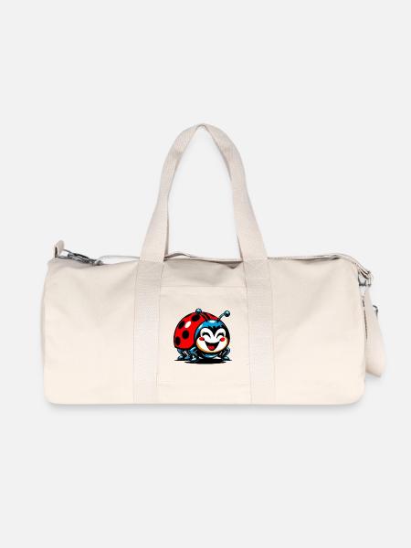 Marienkäfer - Recycelte Canvas-Sporttasche von Stanley/Stella - Naturweiß